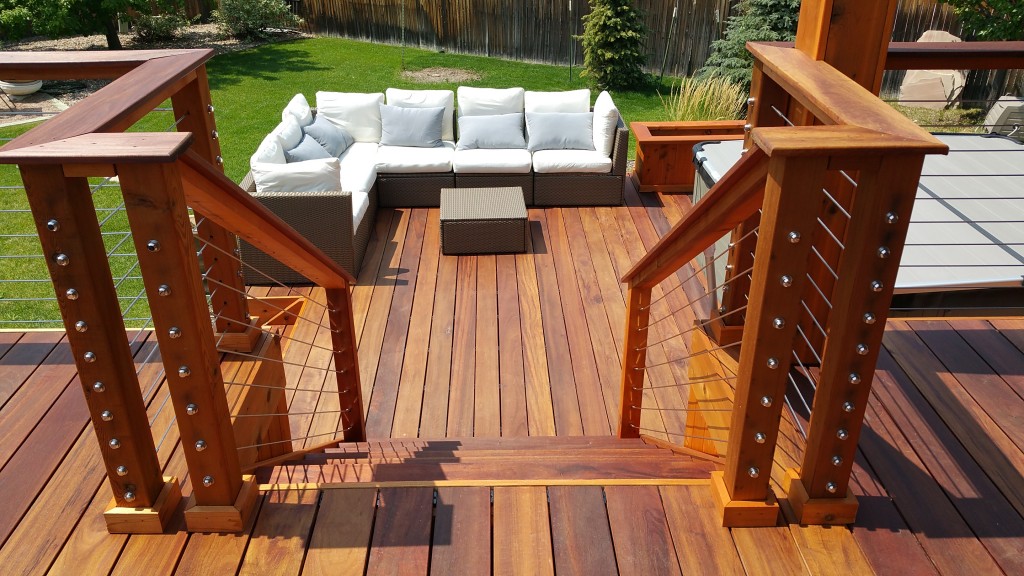 exotic wood tigerwood deck